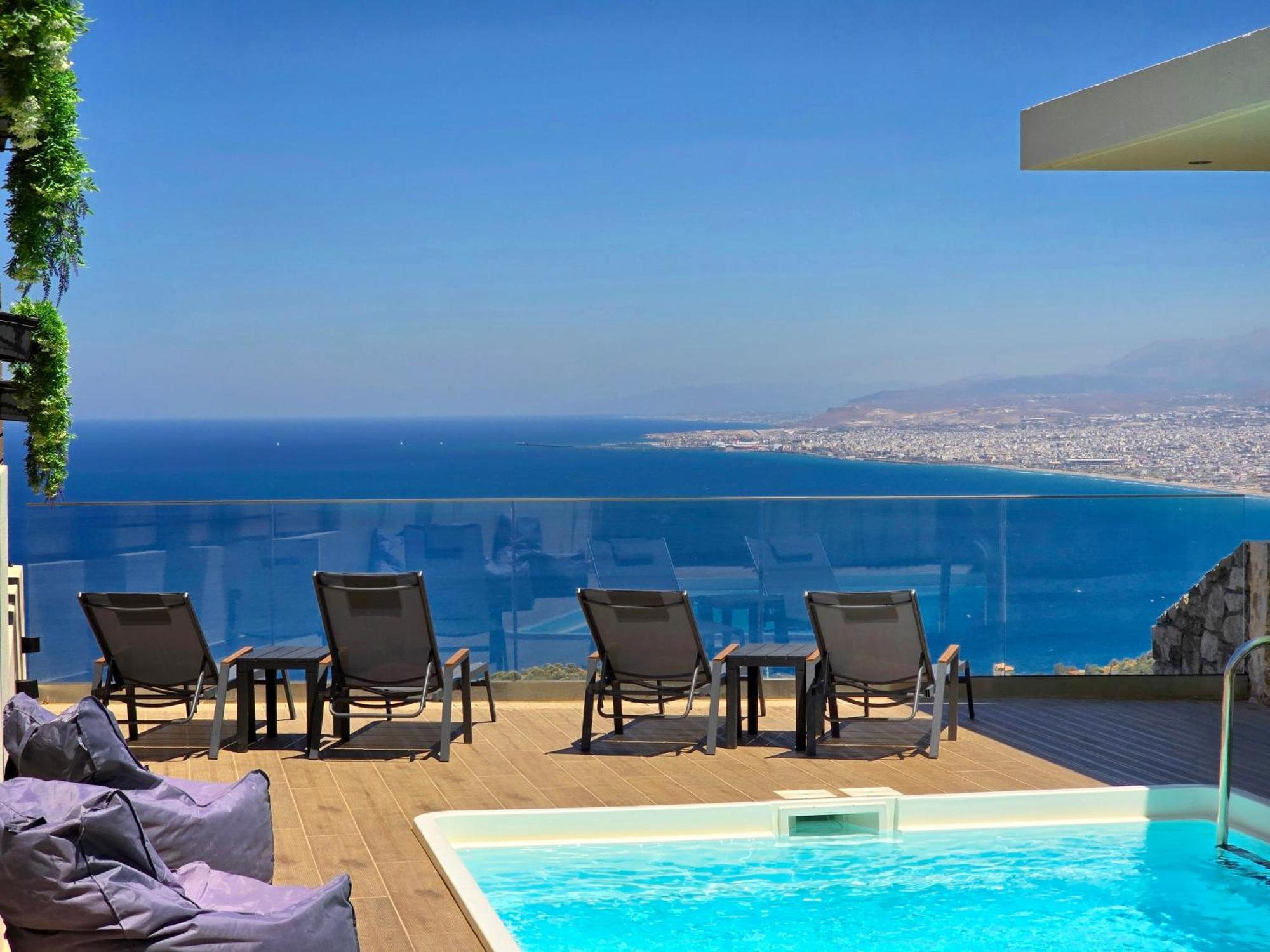 Villa Balcony, Cozy Villa With Amazing View Rodhiá Exterior foto
